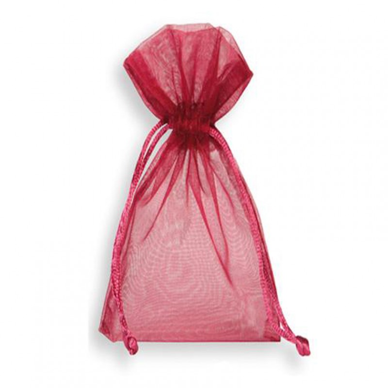 Organza bag 15x24 cm pz10-burgundy