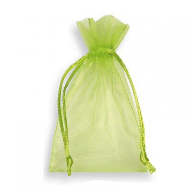 Sacch.organza 15x24 cm pz10-apple green