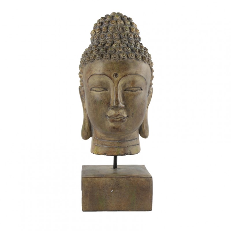 774608 | BUDDHA C/BASE 19X16,5XH41,5 cm-gol