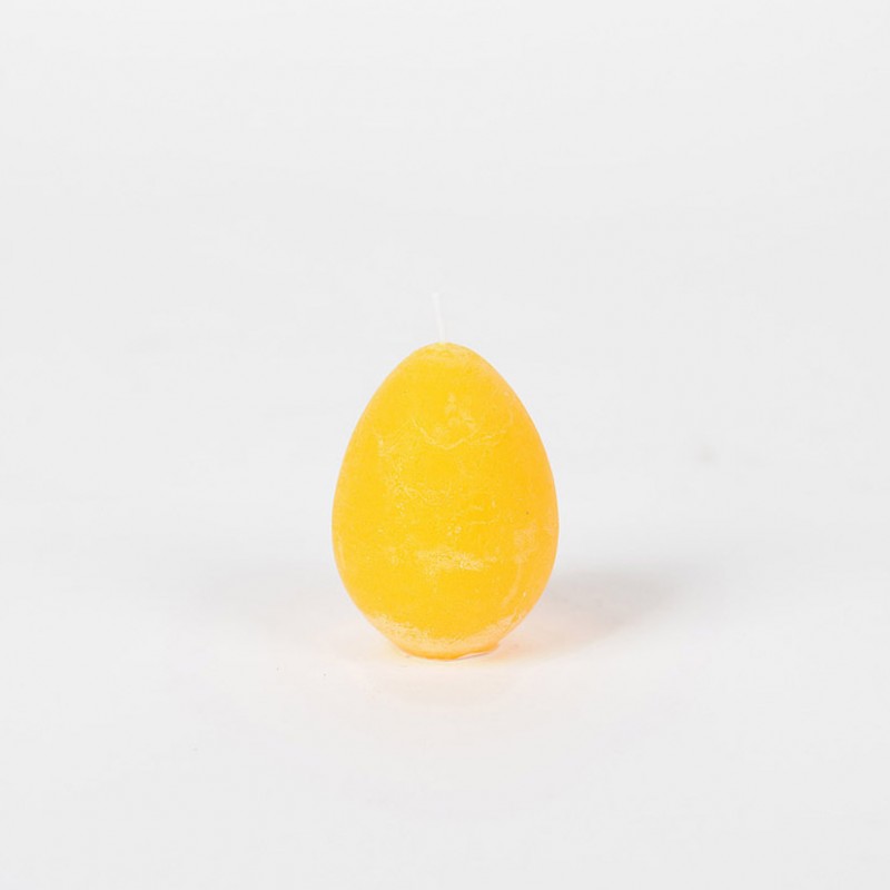 Candela uovo d6,5xh8,5 cm -yellow