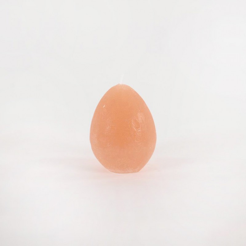 Candela uovo d6,5xh8,5 cm -peach nougat