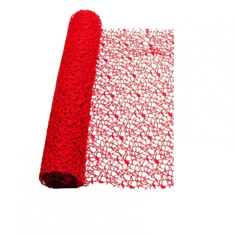 Rotolo decor mesh cm 48x5 yds - rosso