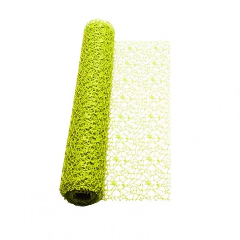 Rotolo decor mesh cm 48x5 yds-verde acid