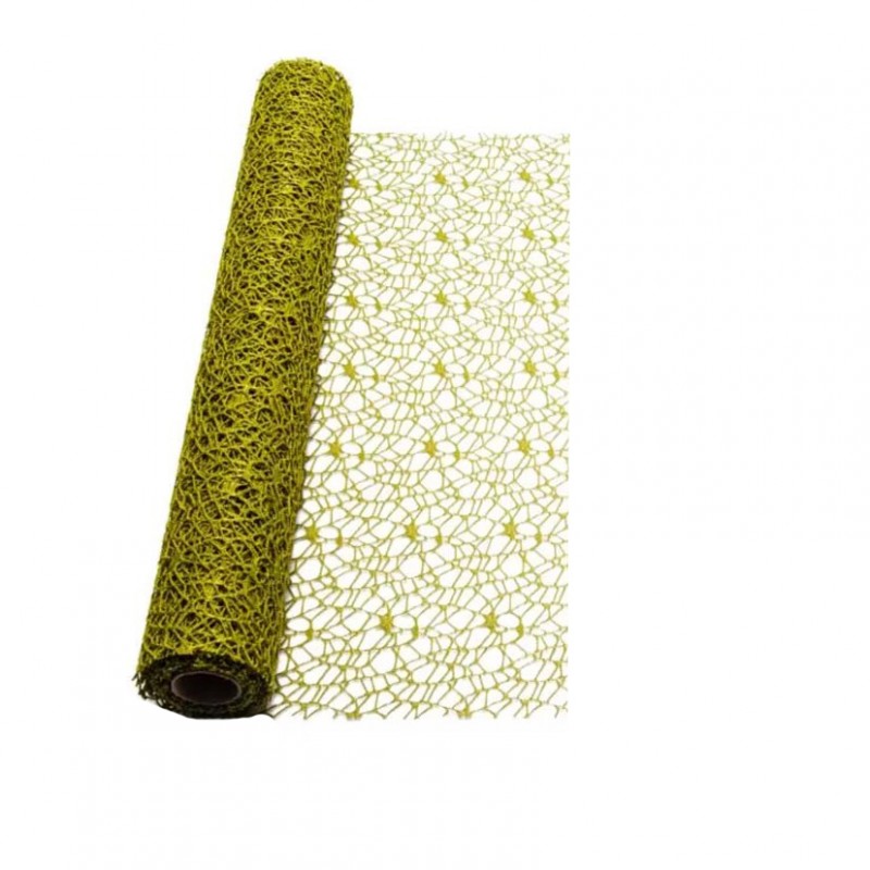 Rotolo decor mesh cm 48x5 yds-verde scur