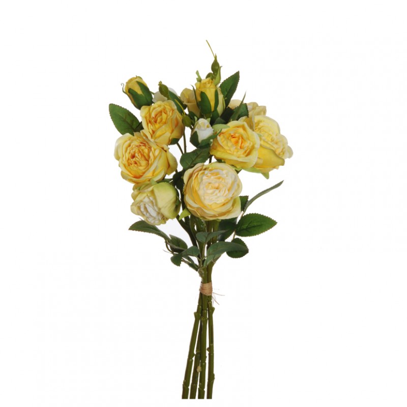 Rose english x4 44cm ro -giallo *