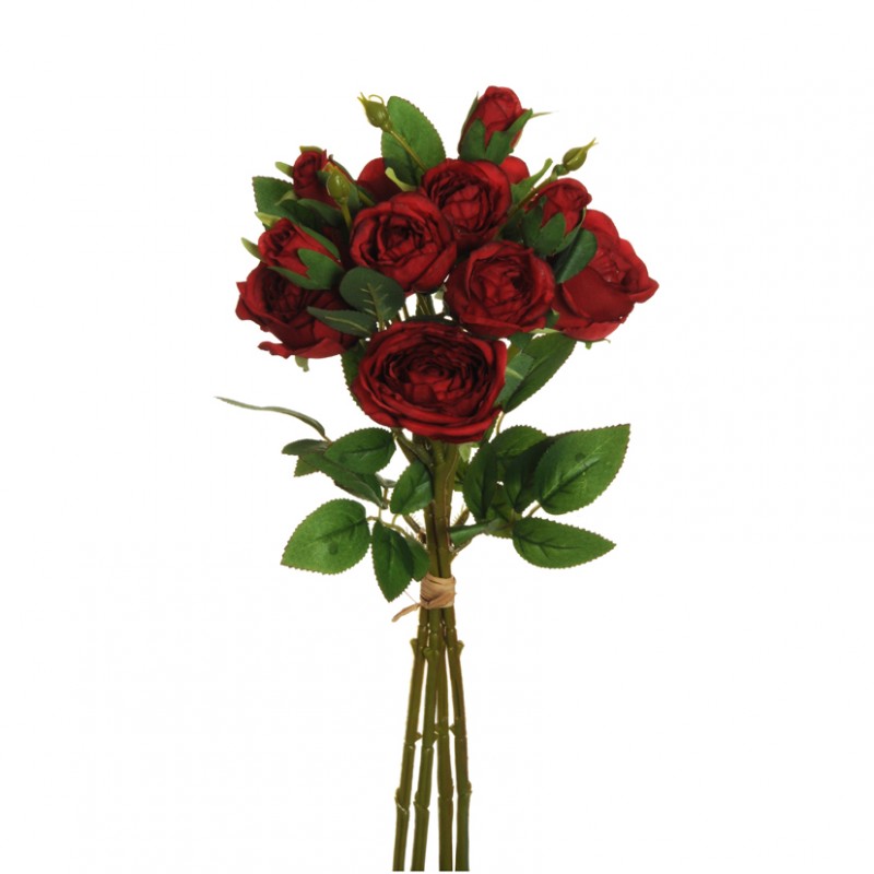 Rose english x4 44cm ro -rosso *