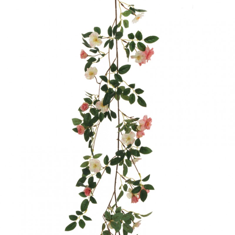 Festone rosa canina h160 ro-cream/pink*