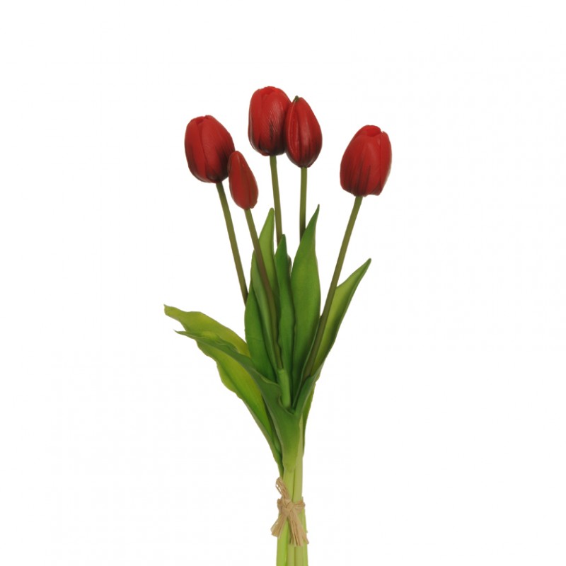 Tulipano x5 h39 cm tu -red *