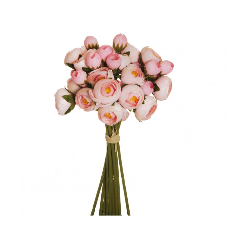 Ranuncolo mazzo x9 h30 cm ra-light pink*