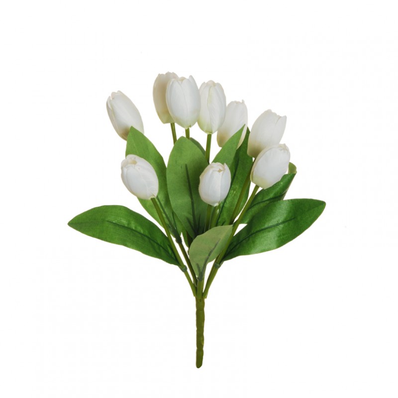 Tulip x9 h44 cm tu - white *