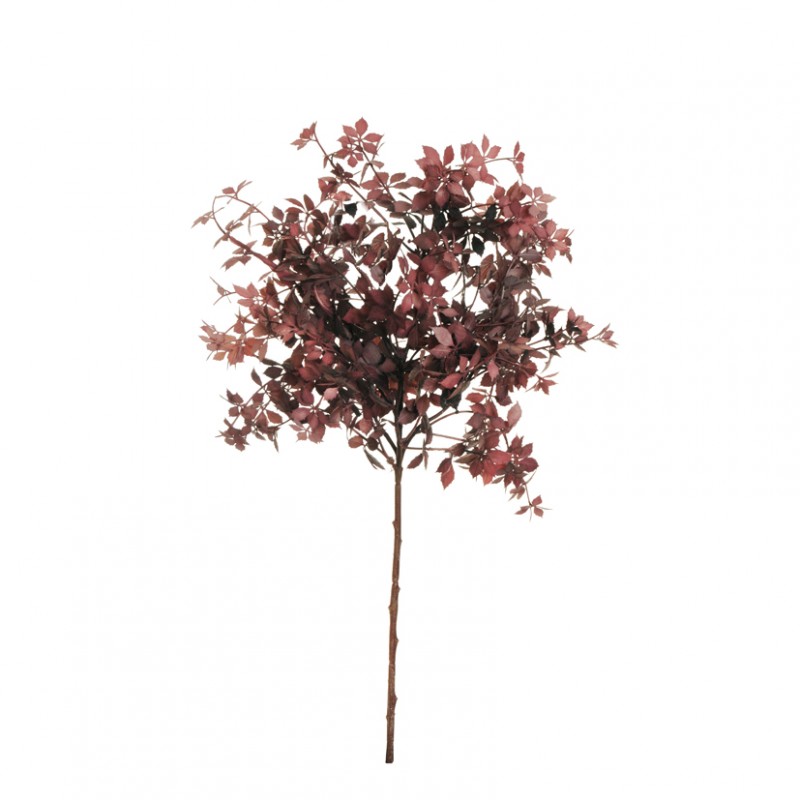 Autumn branch leaves h59 -burgundy mauve *