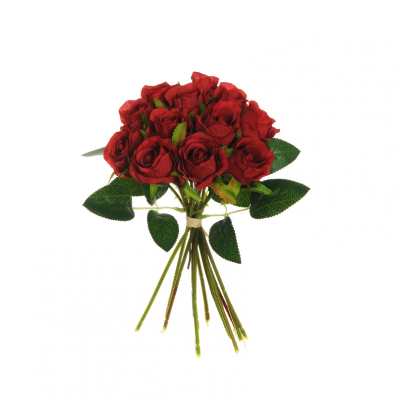Rosa bush x12 d4 h26 ro - red *