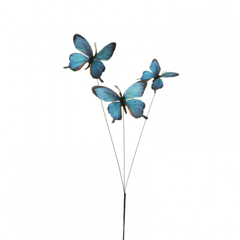Tralcio farfalle x3 h65 tr - blue/black