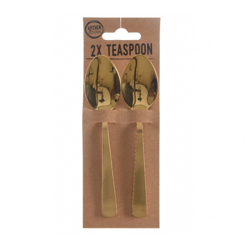Cucchiaino 2pz 13,5x3 -gold