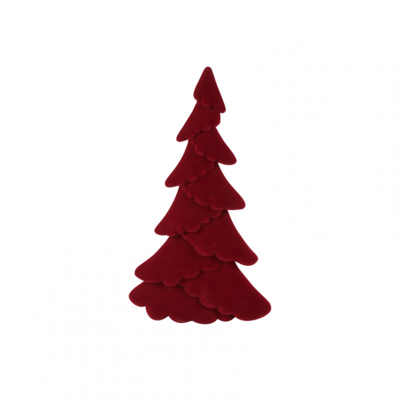827258 | ALBERO NATALE floccato 29X29 H46 - red
