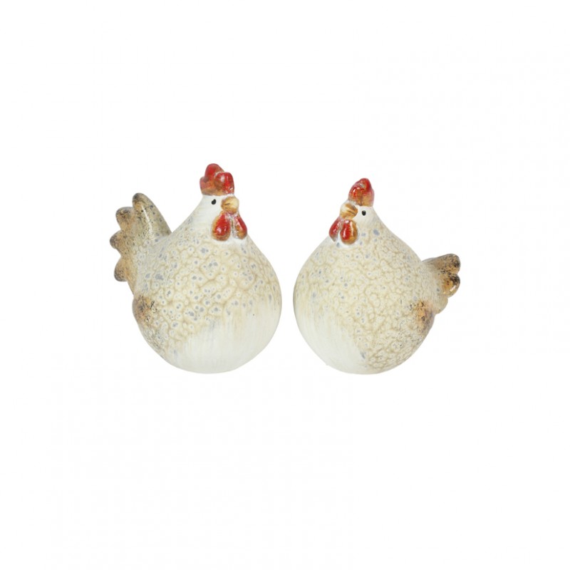 Gallo/gallina ceram.8,5x5,5 h8 - 2ass.