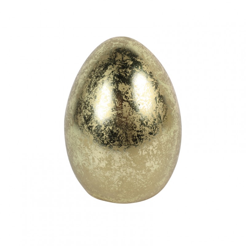 Uovo ceramica d16 h22 - gold