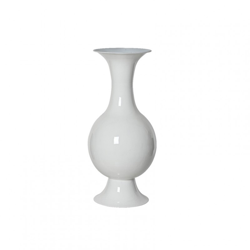 Vaso met. smaltato d25 h56cm - white