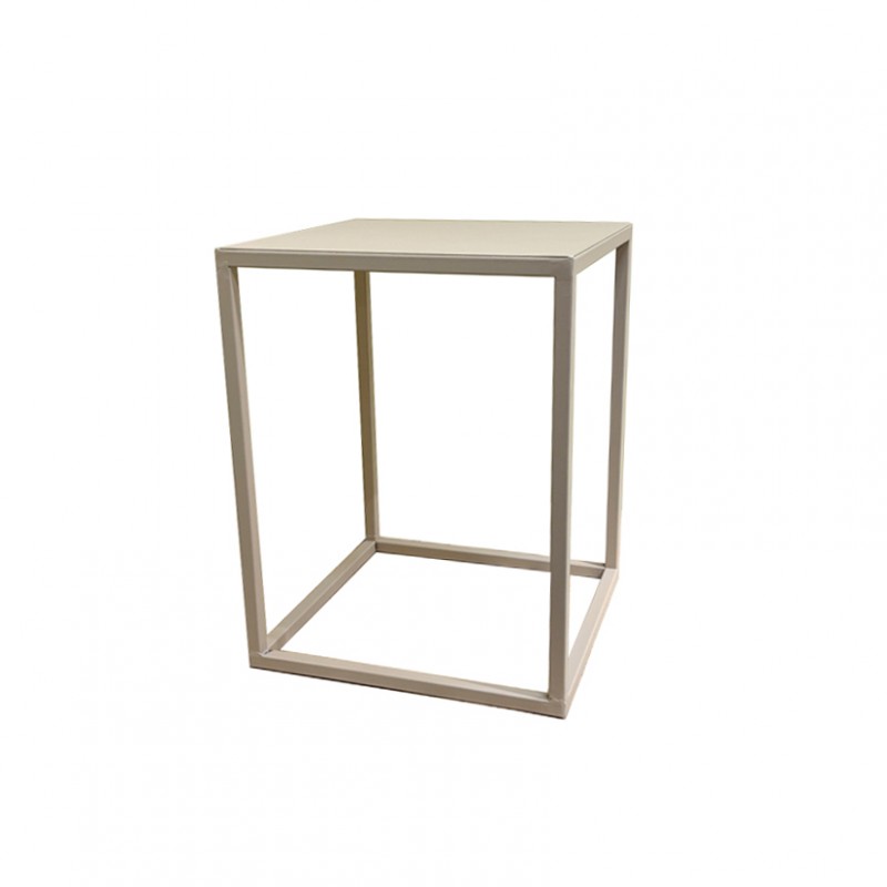 833104A | STRUTTURA MET. 31,5X31,5 H40,5cm - beige