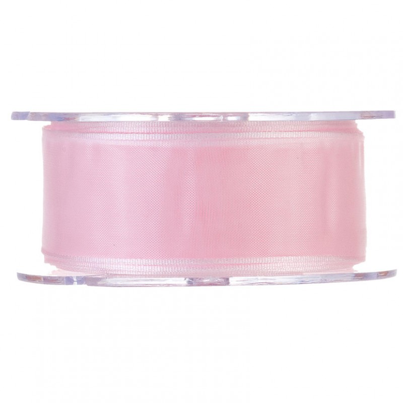 N/organza 40mm 20mt - pink