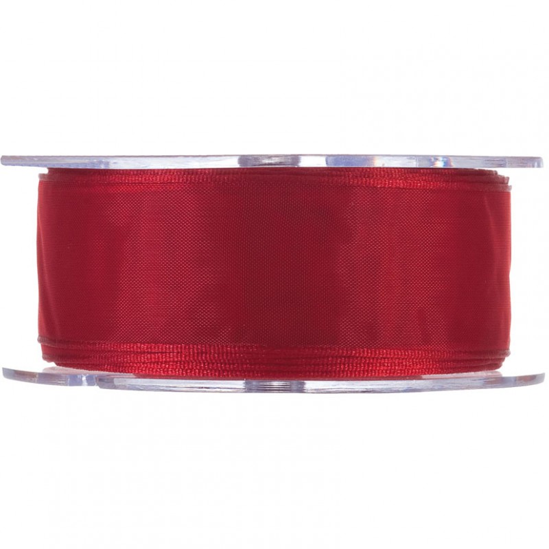 N/organza 40mm 20mt - dark red