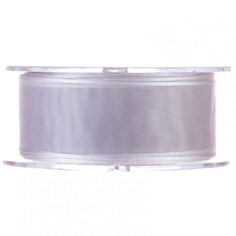 N/organza 40mm 20mt - silver