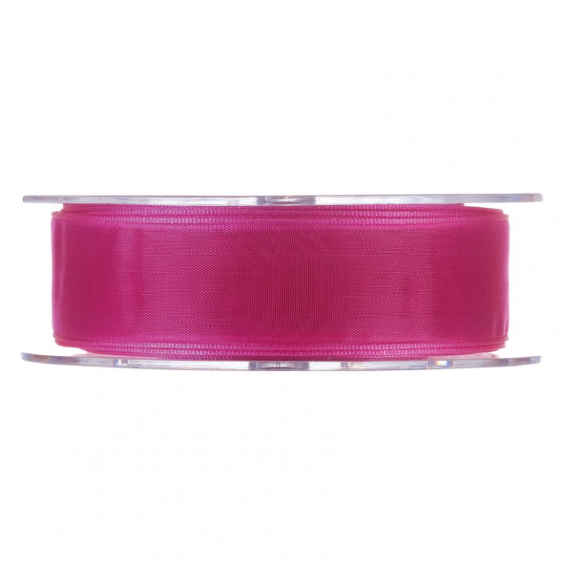 N/organza 25mm 20mt - fucsia