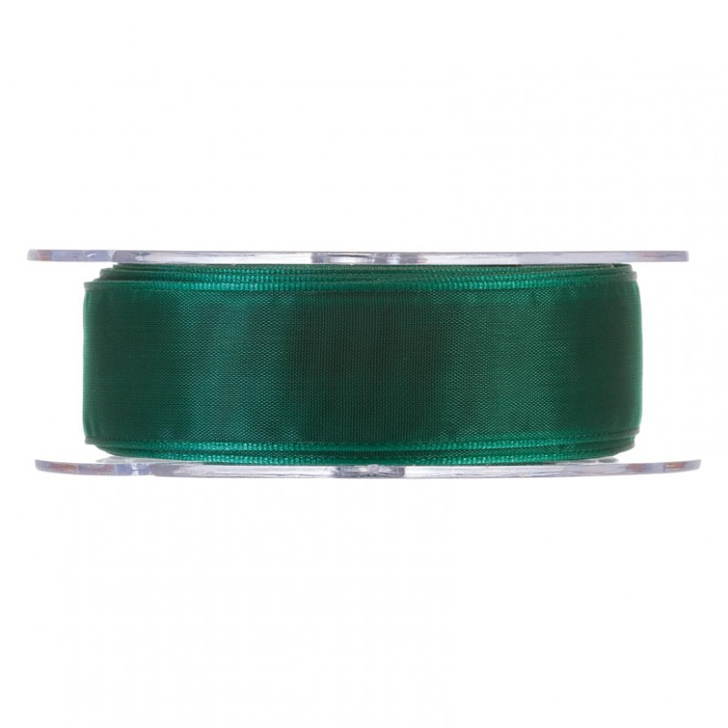 N/organza 25mm 20mt - dark green