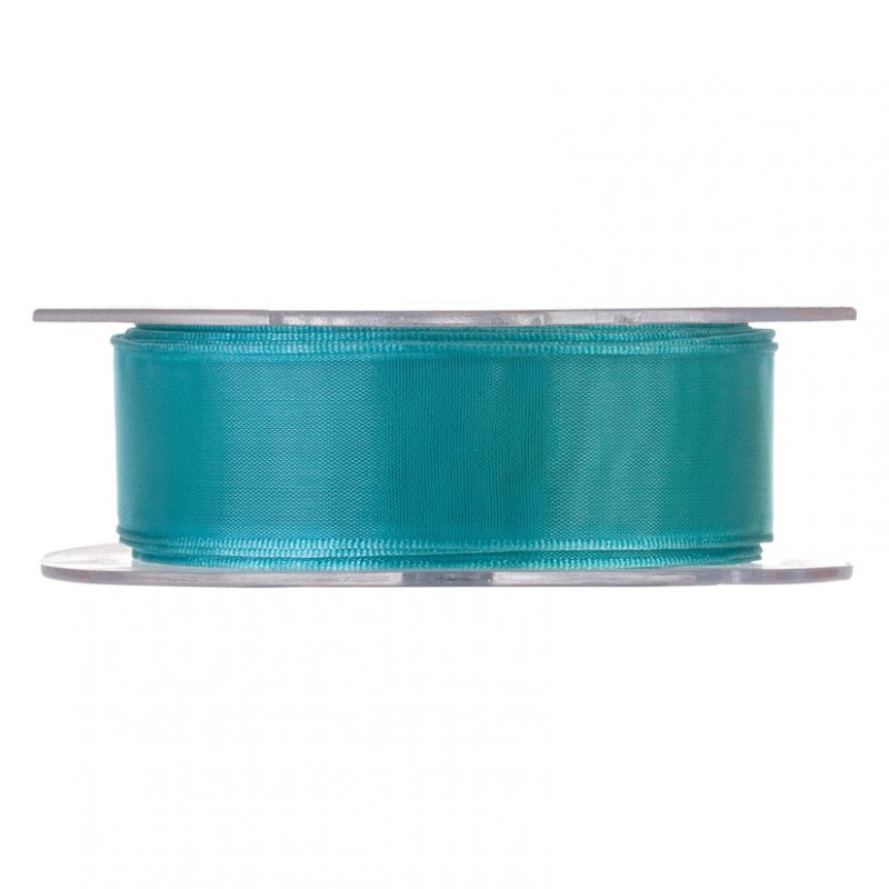 N/organza 25mm 20mt - turquoise