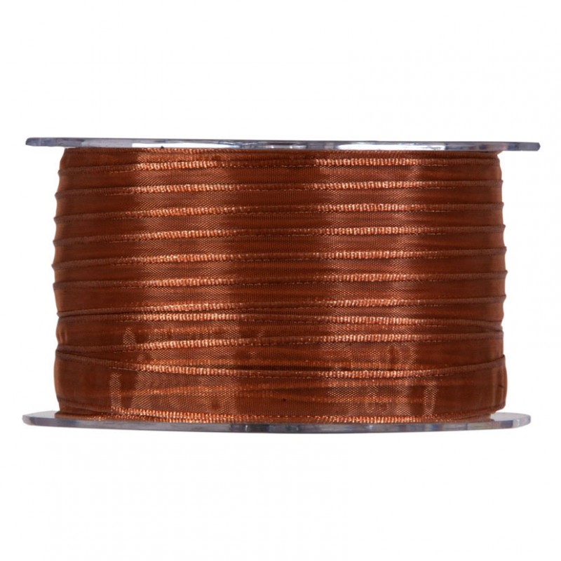 N/organza 10mm 100mt -brown