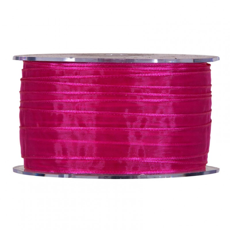 N/organza 10mm 100mt - fucsia