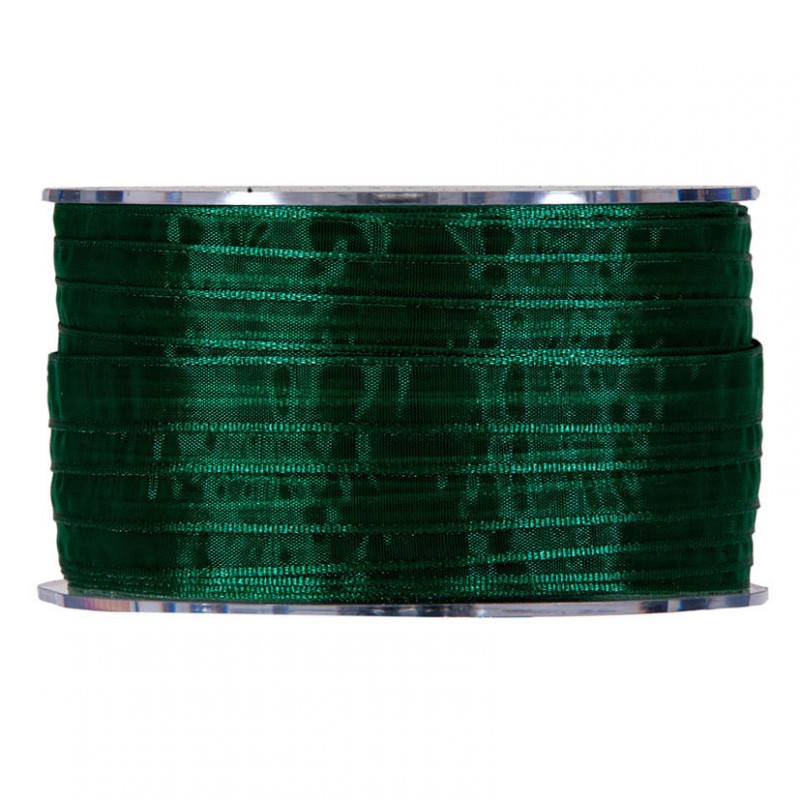 N/organza 10mm 100mt -dark green