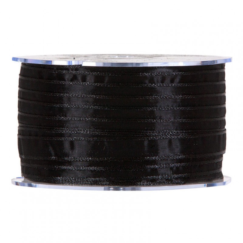 N/organza 10mm 100mt - nero