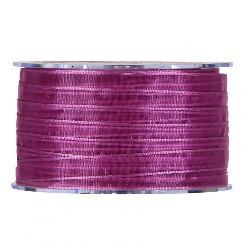 N/organza 10mm 100mt - old pink