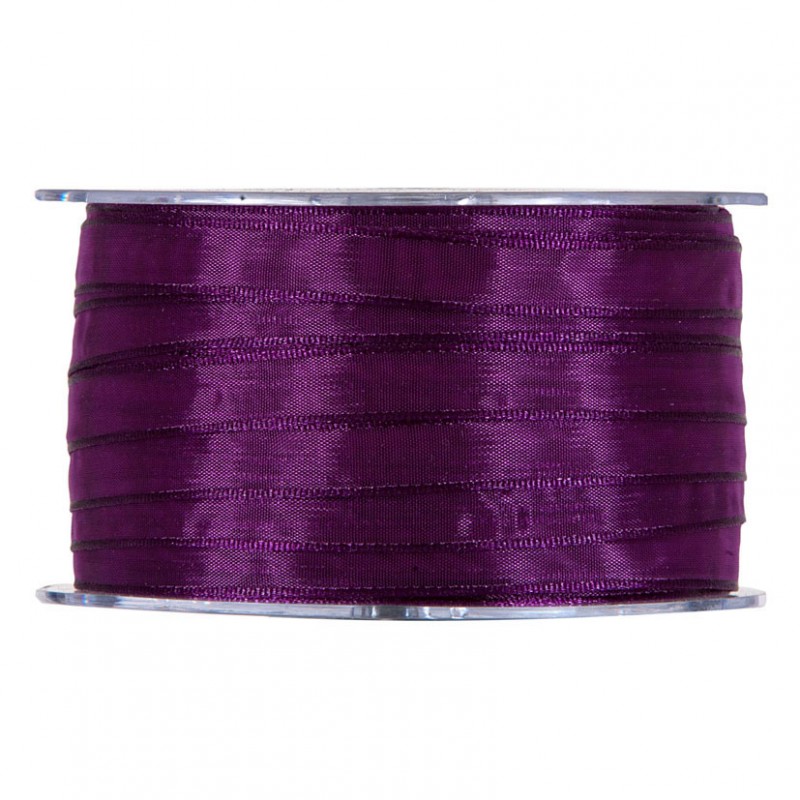 N/organza 10mm 100mt - purple