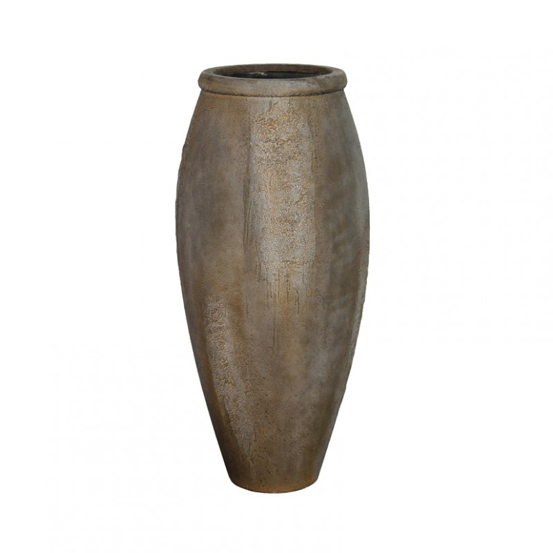 Vaso cemento d53 h115 - ant. brown