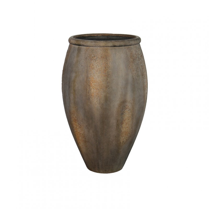 Vaso cemento d62 h97 - antique brown