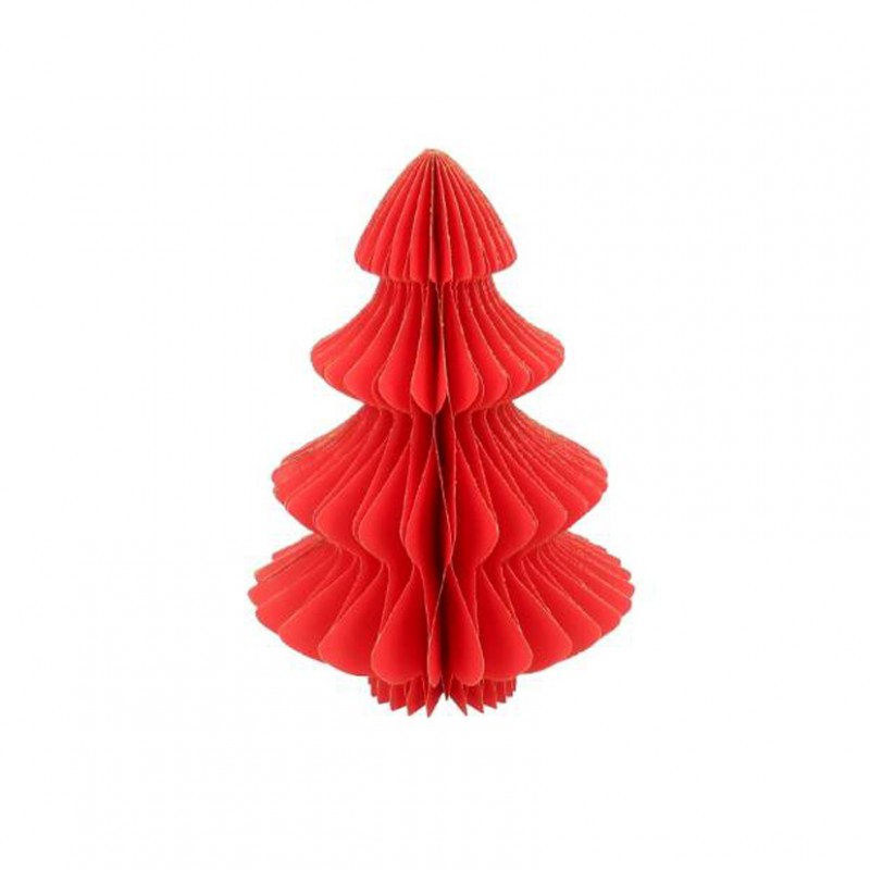 912439024 | ALBERO CARTA DECORO 30cm - red