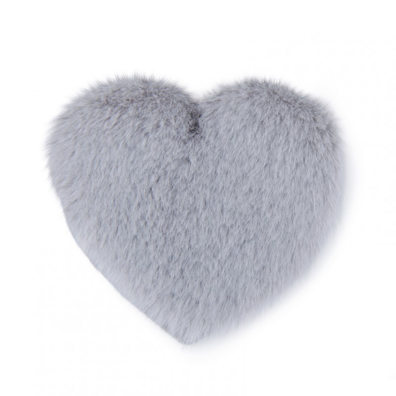 Heart peluche d8,5 pz20-col.grigio