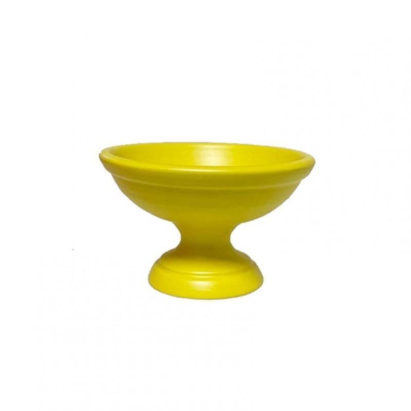 Coppa terrac fascia d18 h11cm-giallo