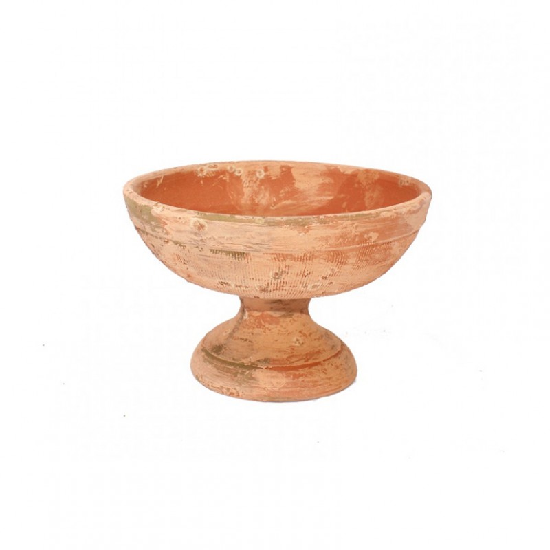 951/18SCAVO | COPPA TERRACOTTA FASCIA D18 H11CM -scavo