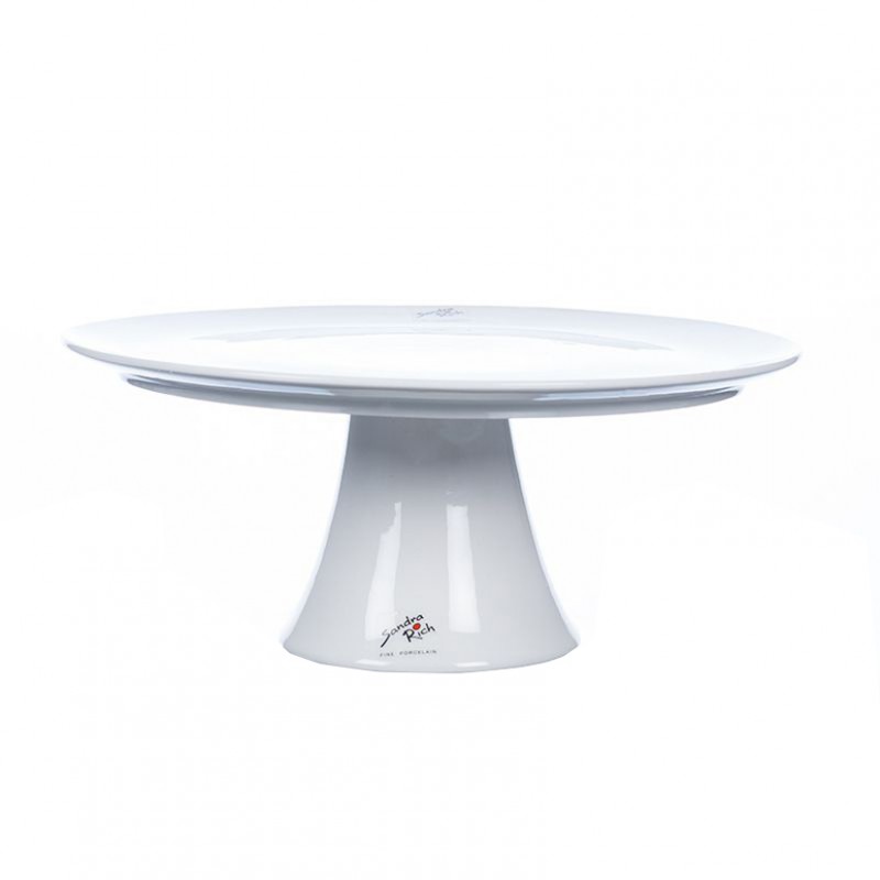 985-30 | ALZATA PORCELLANA D30 H13 CM - bianco