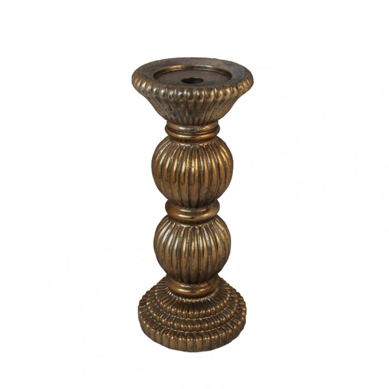 99388 | CANDELABRO BALLS h 31,5 cm - gold