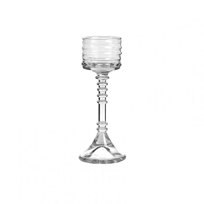Candelabro vetro d8,5 h21,5 cm