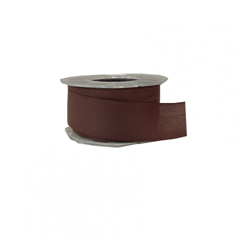 N/garza tipo cotone 40mm 25mt -chocolate