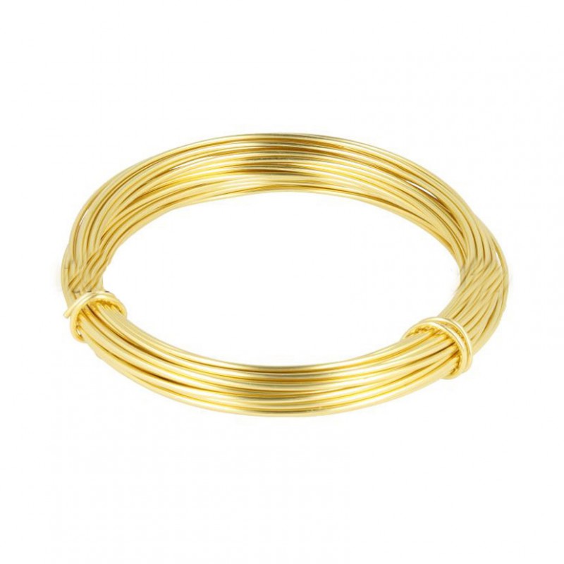 Filo alluminio smaltato 2mm 100gr - oro