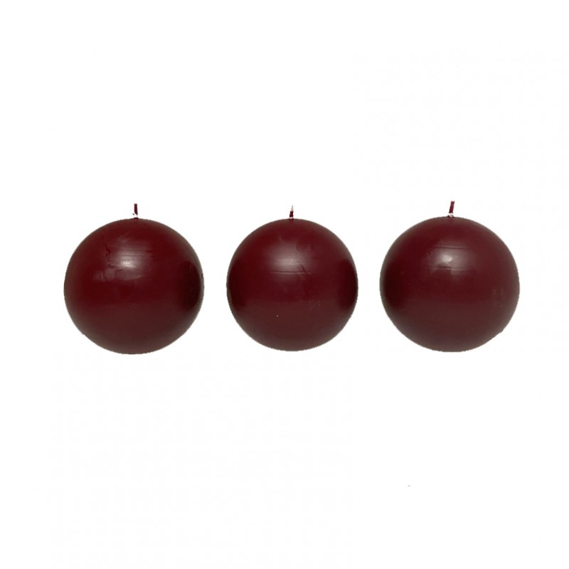 Candele sfera mm100 pz6 -bordeaux