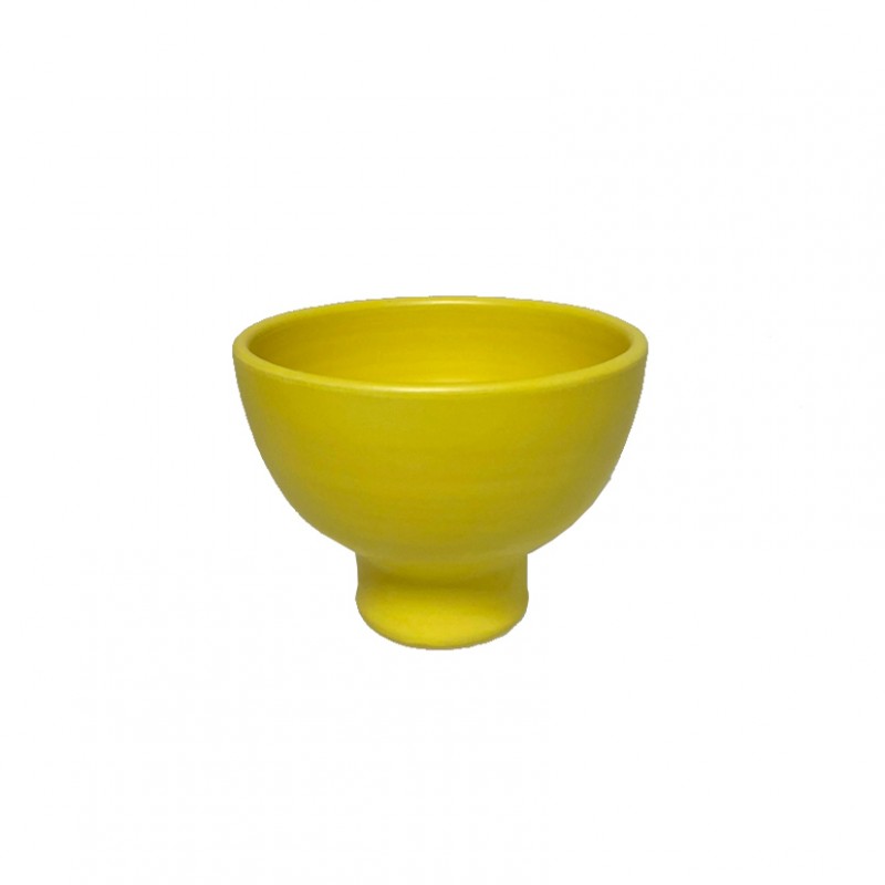 Coppetta terracotta d17 h11 cm- giallo