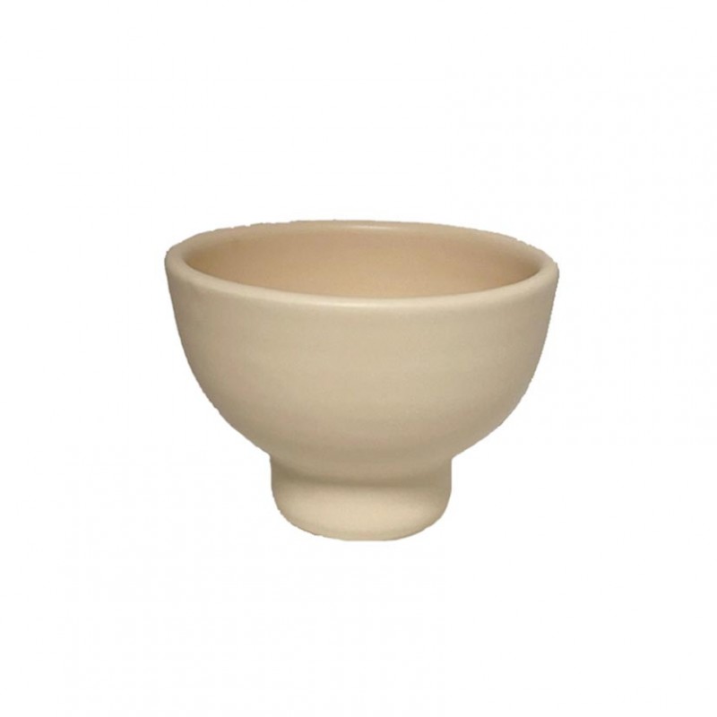 Coppetta terracotta d17 h11 cm- panna