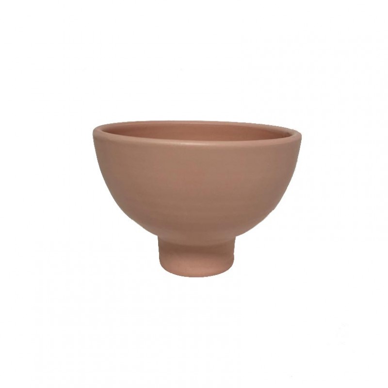 Coppetta terracotta d17 h11 cm- rosa